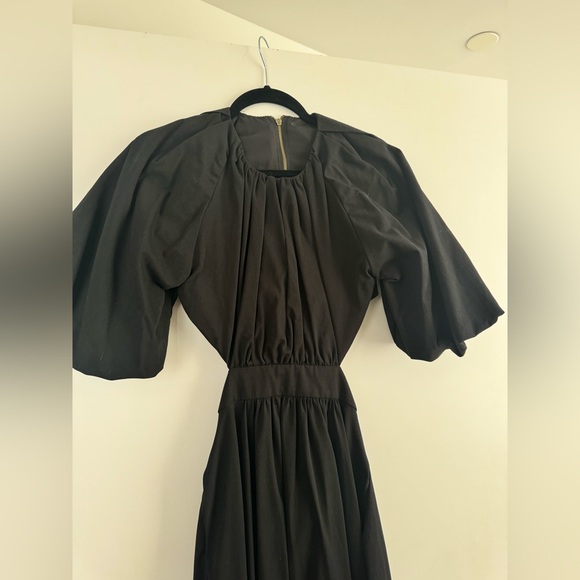 ASOS EDITION puff sleeve midi dress with cut out
back in black US 6 - Picture 8 of 8